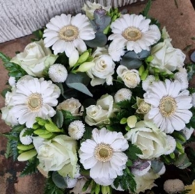 White and Green Wreath